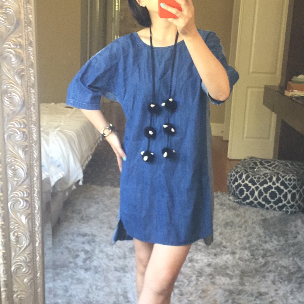 - Life in progress denim dress 🎁🌺❤️💖b29